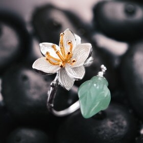 New-Lotus-Fun-Nature-stone-Flower-silver (2)10